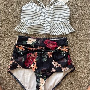 Cocoship High Waisted bathing suit